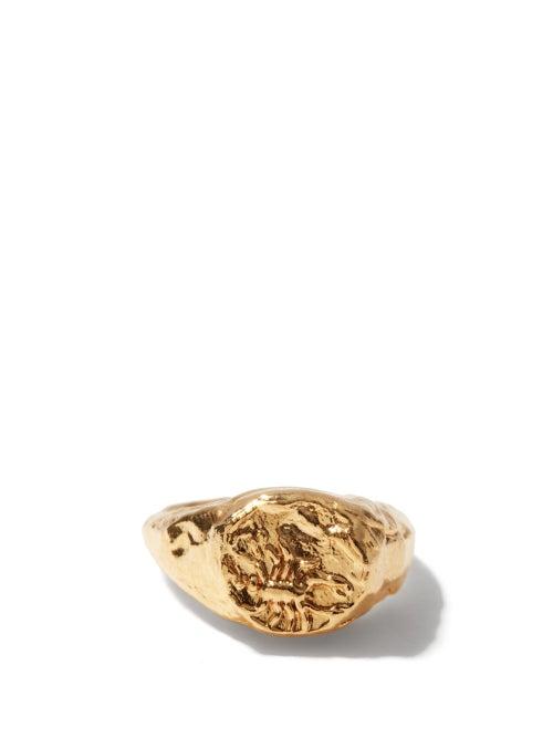 Matchesfashion.com Alighieri - Scorpio 24kt Gold-plated Zodiac Ring - Womens - Gold