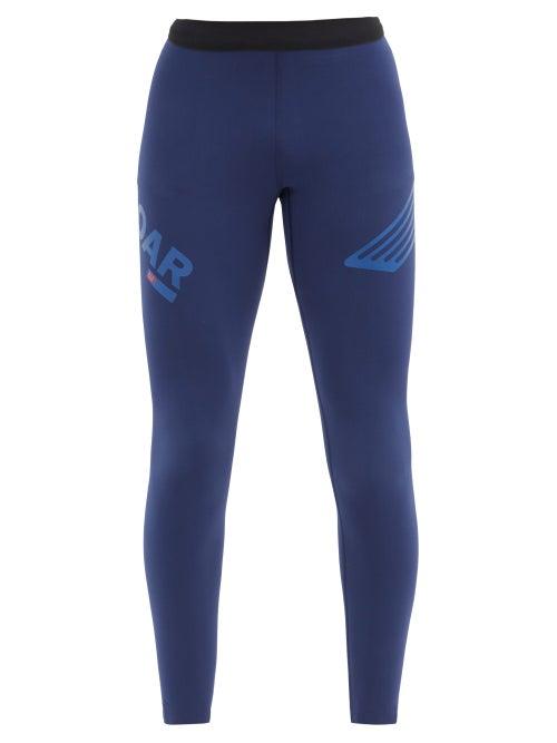 Matchesfashion.com Soar - Elite Session Technical-shell Compression Leggings - Mens - Navy