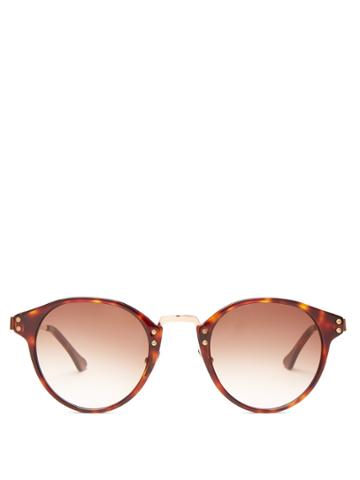 John Dalia Elton J. Round-frame Sunglasses