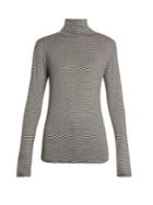 Eve Denim Alexa Roll-neck Striped Jersey Top