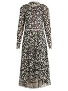 Osman Omara Floral-embroidered Tulle Dress