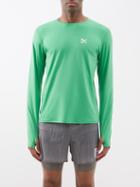 District Vision - Deva Technical-jersey Long-sleeved T-shirt - Mens - Green