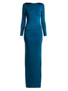 Matchesfashion.com Galvan - Corona Jersey Dress - Womens - Navy