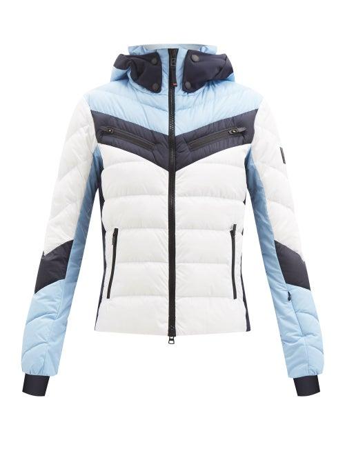 Bogner Fire+ice - Farina Hooded Quilted Down Coat - Womens - Blue