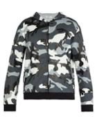 Matchesfashion.com Valentino - Camouflage Print Hooded Sweatshirt - Mens - Grey