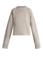 Matchesfashion.com Stella Mccartney - Slit Shoulder Wool Sweater - Womens - Ivory