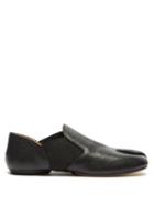Mens Shoes Maison Margiela - Tabi Split-toe Leather Loafers - Mens - Black