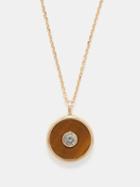 Luis Morais - Diamond, Tiger's Eye & 14kt Gold Necklace - Mens - Gold