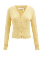 Chlo - V-neck Cardigan - Womens - Yellow