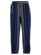 Matchesfashion.com Bode - Striped Straight Leg Cotton Trousers - Mens - Blue Multi