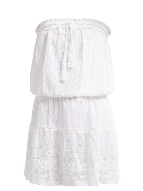 Matchesfashion.com Melissa Odabash - Fru Strapless Crochet Knit Mini Dress - Womens - White