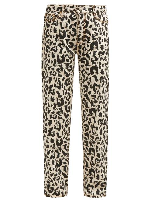 Matchesfashion.com Eytys - Benz Leopard Print Straight Leg Jeans - Womens - Leopard
