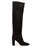 Matchesfashion.com Gianvito Rossi - Melissa 85 Knee-high Suede Boots - Womens - Black