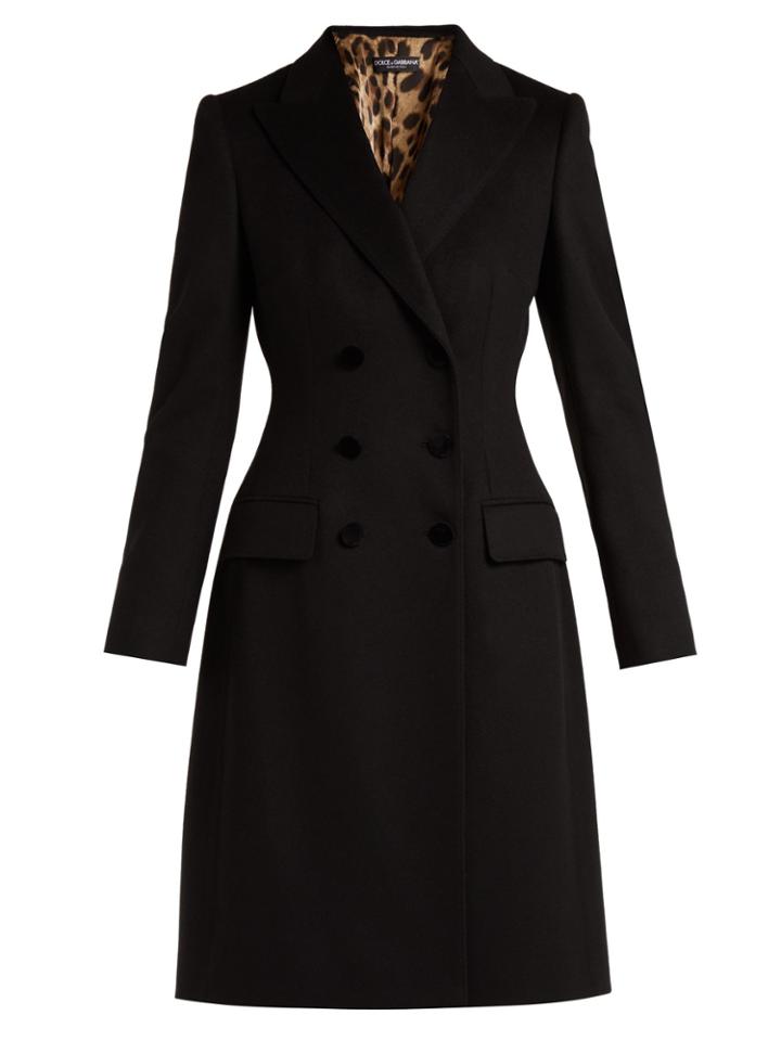 Dolce & Gabbana Double-breasted Wool And Cashmere-blend Coat