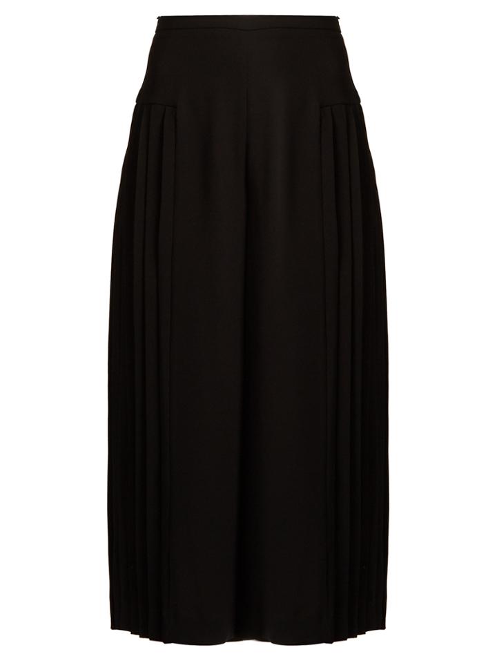 Osman Miriam Pleated Crepe Culottes