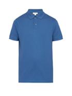 Matchesfashion.com Sunspel - Cotton Piqu Polo Shirt - Mens - Mid Blue