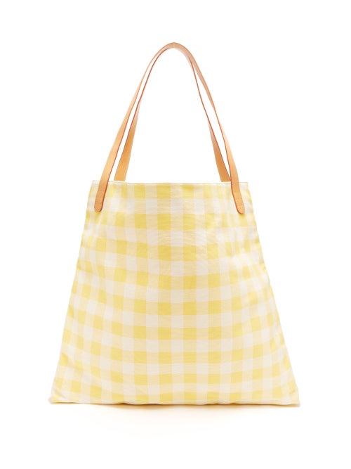 Matchesfashion.com Mansur Gavriel - Hobo Oversized Canvas Tote Bag - Womens - Yellow Multi