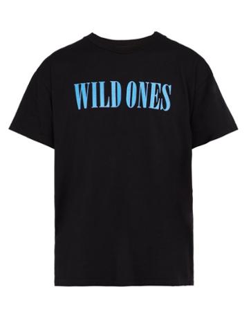 Matchesfashion.com Amiri - Wild Ones Cotton T Shirt - Mens - Black