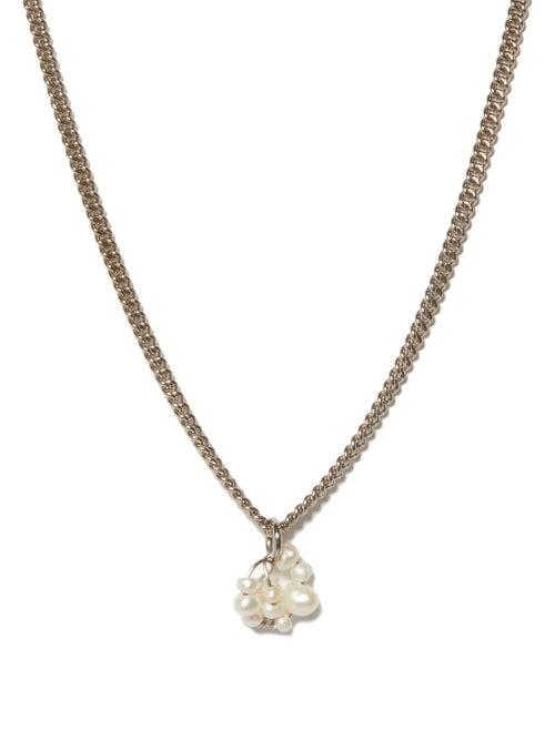 Mens Jewellery Completedworks - Pearl & Sterling-silver Necklace - Mens - Silver