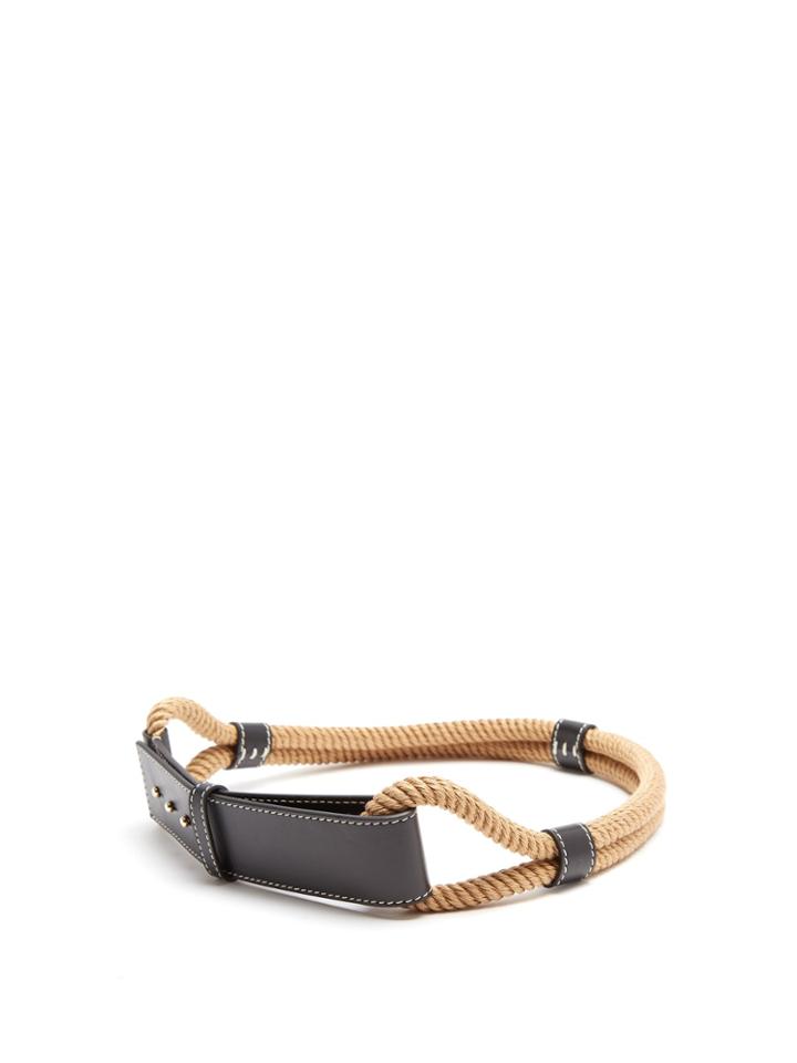 Roksanda Leather-trimmed Rope Waist Belt