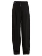 Chloé High-waist Wide-leg Crepe Trousers