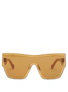 Matchesfashion.com Loewe - Shield-lens Acetate Sunglasses - Womens - Light Brown