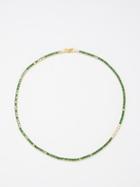 Roxanne Assoulin - Baseline Cubic Zirconia & Gold-plated Necklace - Womens - Green Multi