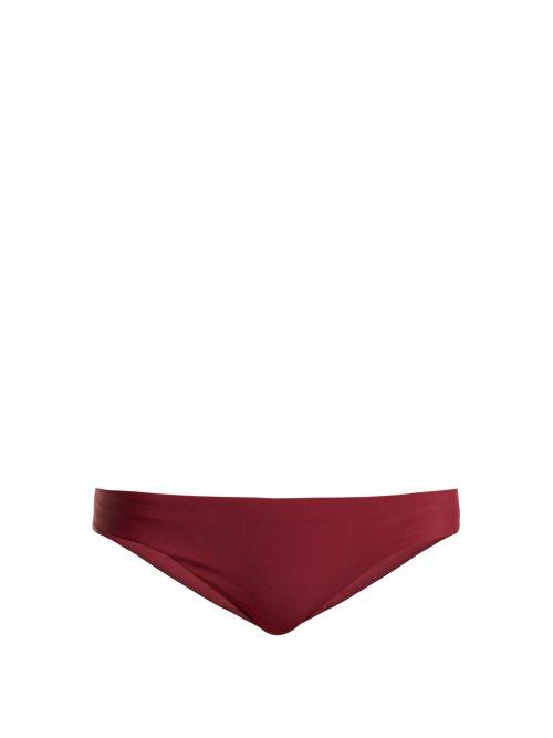 Matchesfashion.com Jade Swim - Lure Low Rise Bikini Briefs - Womens - Burgundy