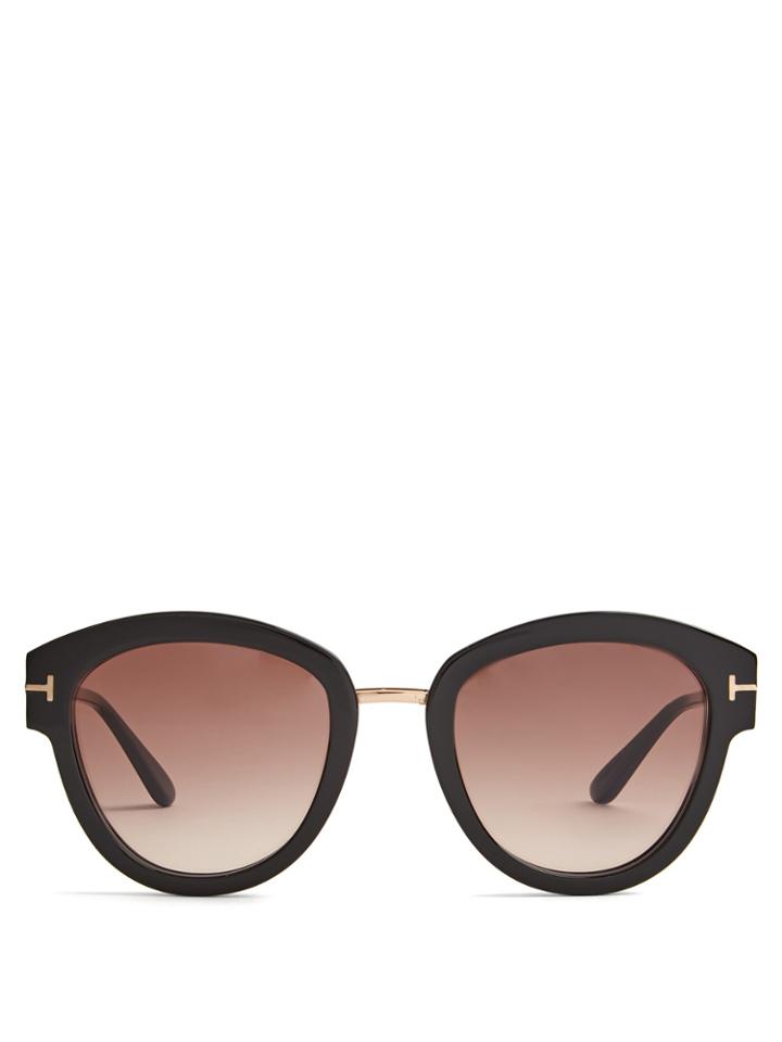 Tom Ford Eyewear Mia Round-frame Sunglasses