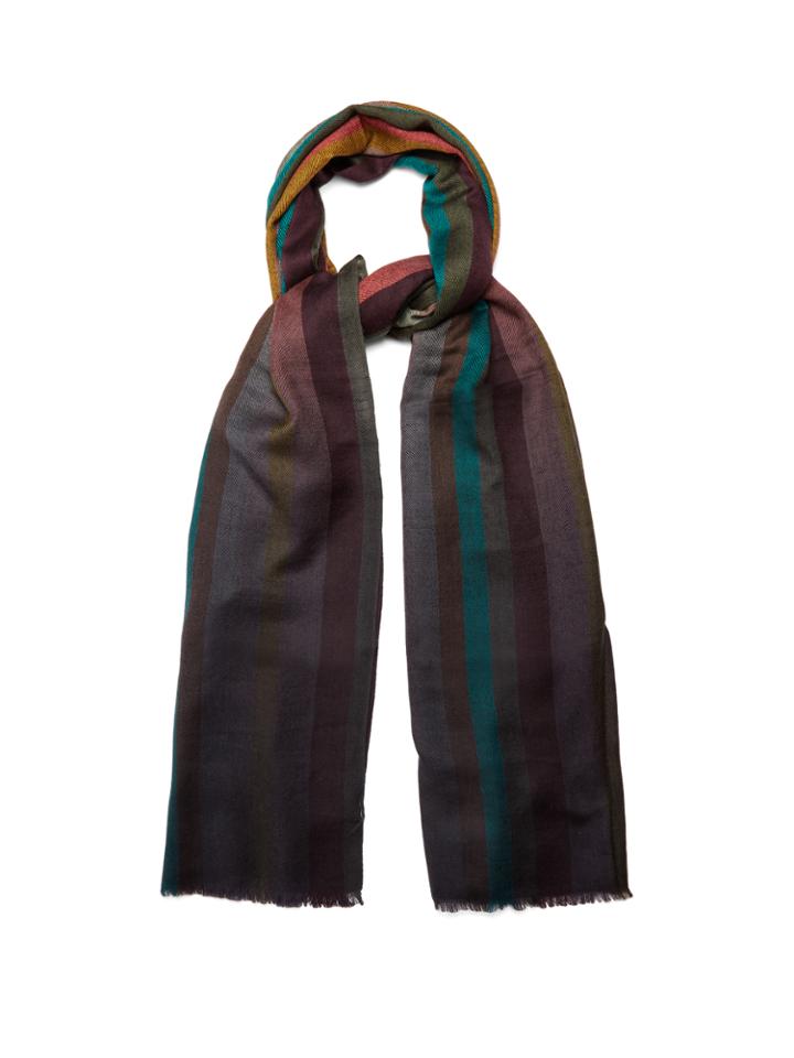 Paul Smith Dgrad Artist Stripe-print Wool Scarf