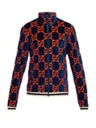 Gucci Gg Devor-velvet Bomber Jacket