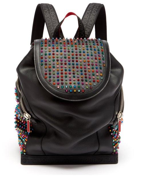 Christian Louboutin - Explorafunk Studded Leather Backpack - Mens - Black