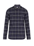 Valentino Checked Cotton And Wool-blend Shirt