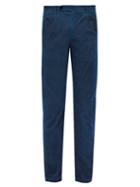 Matchesfashion.com Massimo Alba - Watercolour Cotton Corduroy Trousers - Mens - Blue