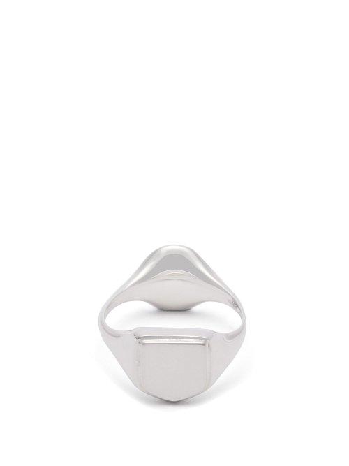 Matchesfashion.com Maison Margiela - Silver Crest Ring - Mens - Silver