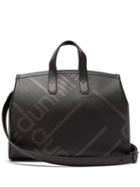 Matchesfashion.com Dunhill - Logo Print Faux Leather Weekend Bag - Mens - Black