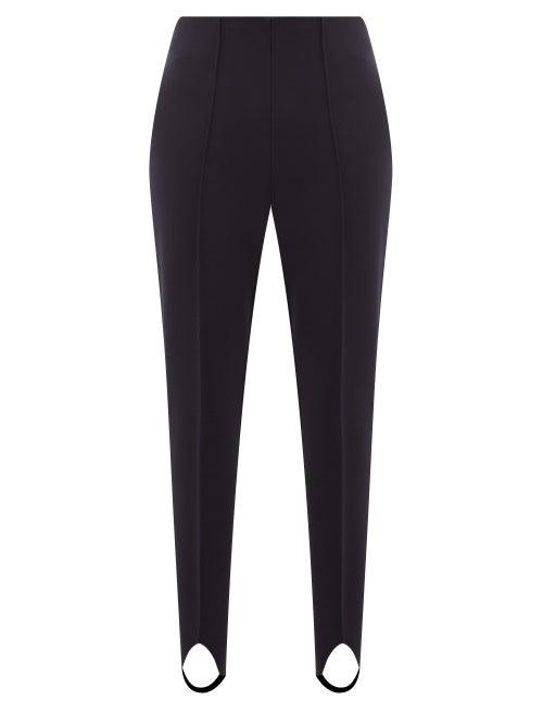 Matchesfashion.com Bogner - Elaine Stirrup Ankle Technical Twill Ski Leggings - Womens - Navy
