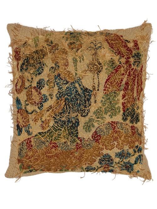 Matchesfashion.com By Walid - 17th-century French Tapestry Cushion - Cream Multi