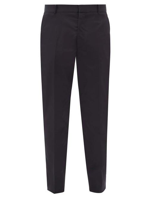 Matchesfashion.com Alexander Mcqueen - Slim-leg Twill Trousers - Mens - Navy