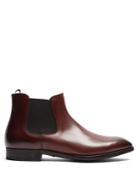 Giorgio Armani Burnished-leather Chelsea Boots