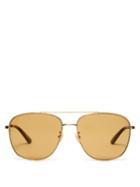 Matchesfashion.com Gucci - Square Frame Sunglasses - Womens - Brown