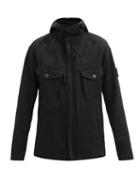 Matchesfashion.com Stone Island - Logo-patch Hooded Cotton Jacket - Mens - Black