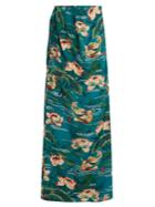 Stella Jean Piccola Silk Crepe De Chine Maxi Skirt