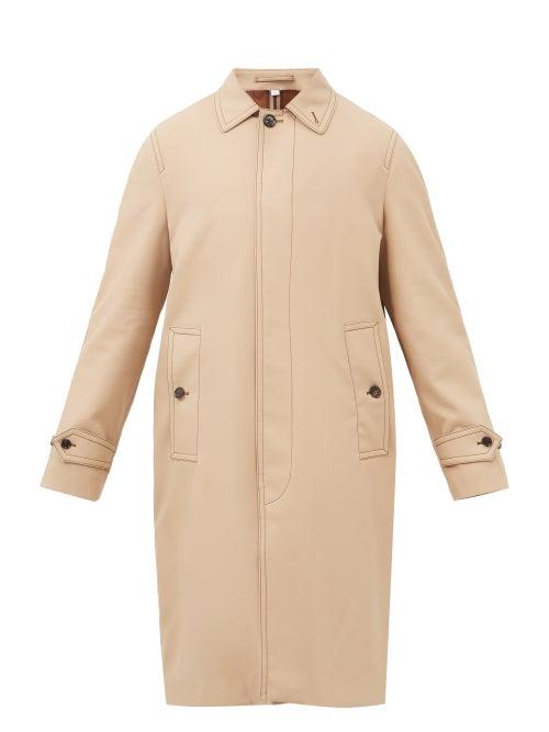 Burberry - Alderford Single-breasted Cotton Coat - Mens - Beige