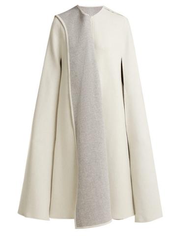 Carl Kapp Amunet Draped Wool-blend Cape