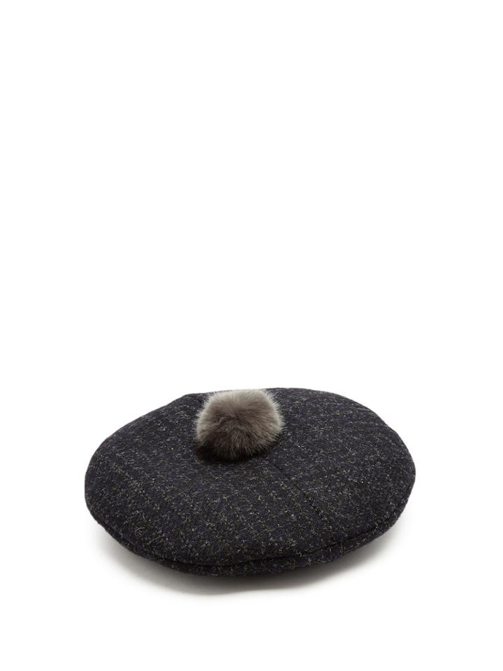 Maison Michel New Billy Pompom-embellished Beret