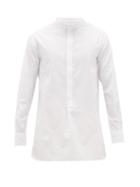 Matchesfashion.com The Row - Ringo Band-collar Cotton Shirt - Mens - White
