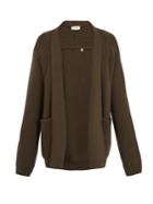 Lemaire Shawl-collar Ribbed-knit Wool Cardigan