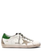 Matchesfashion.com Golden Goose Deluxe Brand - Superstar Glitter Low Top Leather Trainers - Womens - White Multi