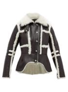 Matchesfashion.com Alexander Mcqueen - Waterfall Shearling Jacket - Womens - Black